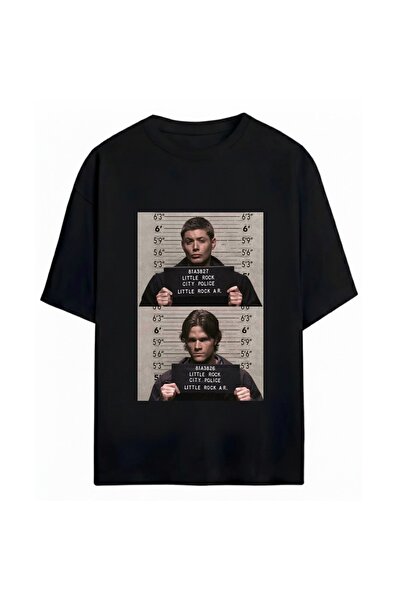 SVART WEAR Supernatural Printed Unisex Oversize 100% Cotton T-Shirt