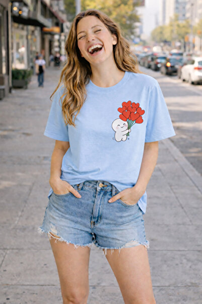 ArtYus Heart Bouquet Printed Cotton Relaxed Fit Round Neck Unisex T-Shirt