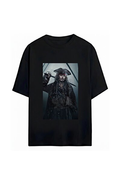 SVART WEAR Μπλουζάκι Jack Sparrow με στάμπα, Unisex, Oversize, 100% βαμβακερό