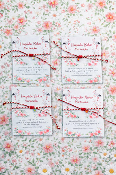 Fynbos 5 Adet Marteniçka Bileklik Seti | Bahar Temalı Kartlı | El Yapımı Şans...