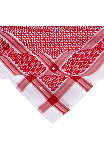 FERRO First Life Red Shemagh - A model of prestige and dignity - A modern men...