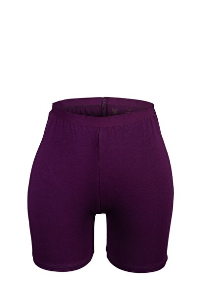 KAİZEN 3-piece women's boxer shorts, dark purple, modal fabric