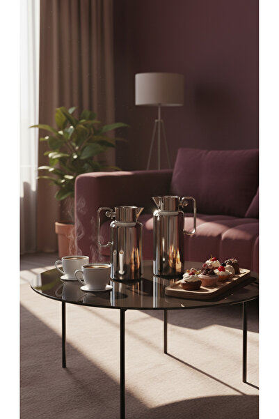 Generic 1-liter tea or coffee thermos set