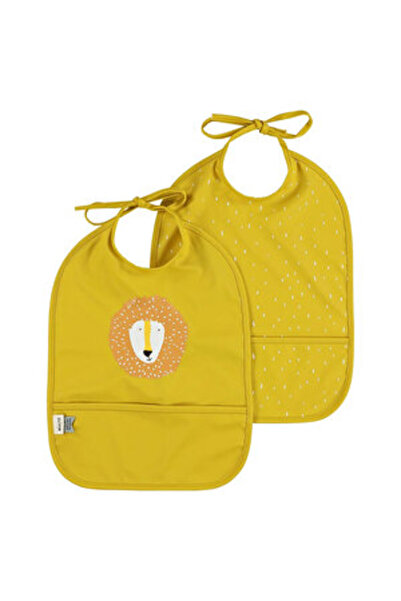 Trixie السيد. ليون - طقم مريلة طعام مقاومة للسوائل مكون من قطعتين (4 قطع)