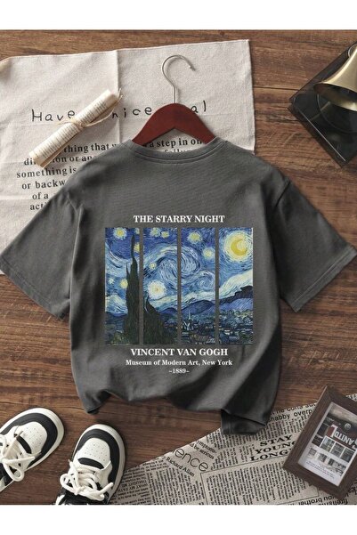 SVART WEAR Van Gogh Štampano okrugla kragna 100% pamuk Štampano Dječja i tine...
