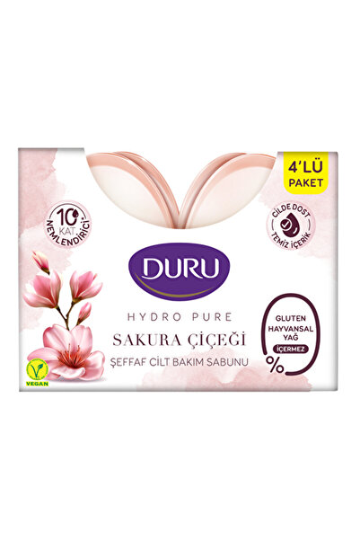 Duru 4 Pcs Hydra Pure Sakura Bath Soap 4X135 g