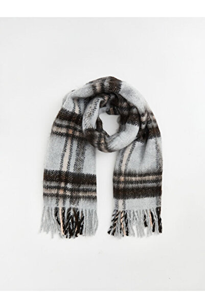 LC Waikiki I Tassel Detailed Checkered Embroidered Women's Scarf from Freezen...