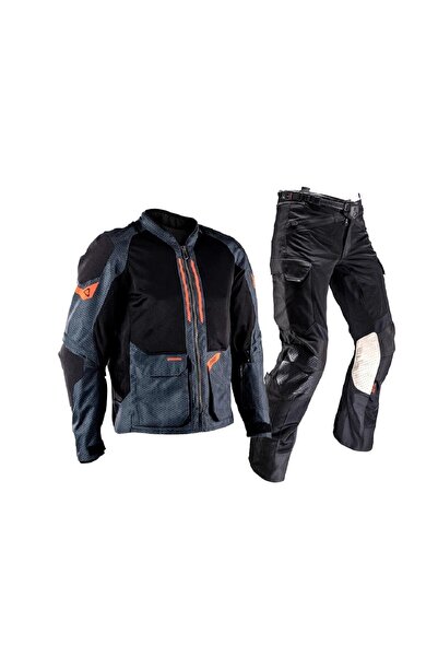 Leatt Adv Flow-Tour 4.5 Gri Motosiklet Montu ve Pantolonu