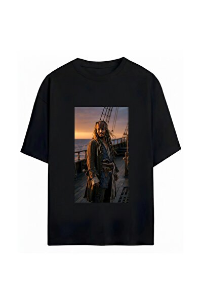 SVART WEAR Μπλουζάκι Jack Sparrow με στάμπα, Unisex, Oversize, 100% βαμβακερό