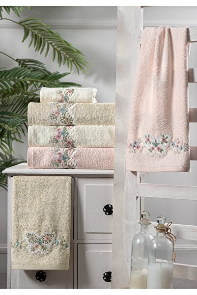 Arliva Home Bamboo Butterfly Bird 3D Embroidered 70% Bamboo 30% Cotton 5-Pack...