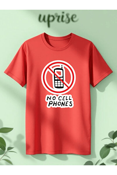 Vordevia No Cell Phones Gilmore Girls Printed Cotton Oversize T-Shirt