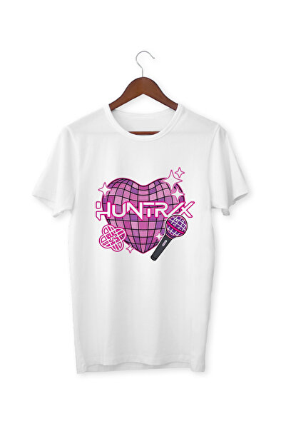 ALPŞAN TİCARET Huntrix Printed Girls' T-Shirt White Huntrix T-Shirt