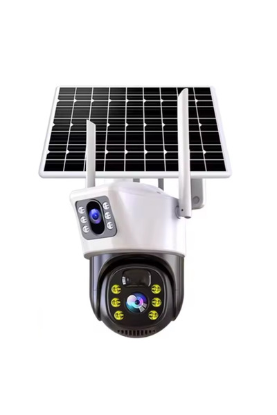 OEM 4G Surveillance Camera with Solar Panel, Dual Lenses, Motion Sensor, HD 8...