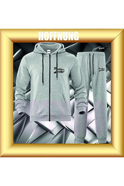 HOFFNUNG Unisex Casual Tracksuit Set Brooklyn Hoffning Outdoor Full Zip