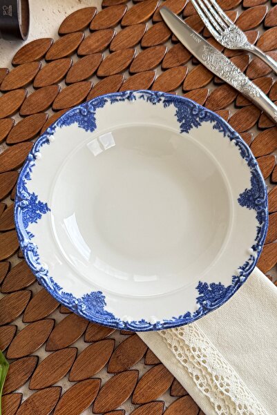 porselenden Antique Deep Azul 6-Person 21 cm Special Design Premium Porcelain...