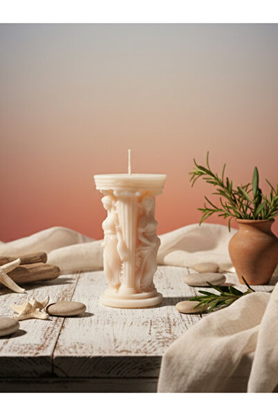 Mumiko Çikolata Kahvesi Renkli Büyük Tanrıça Sütun Tip 3 Sedir Ağacı Kokulu D...