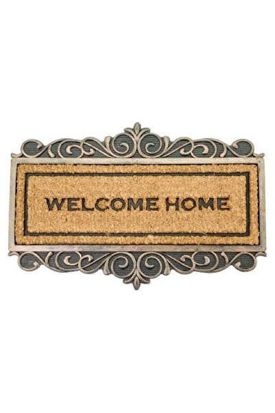 HONEYBEE Rectangular Shaped Welcome Home Doormat Grey and Brown
