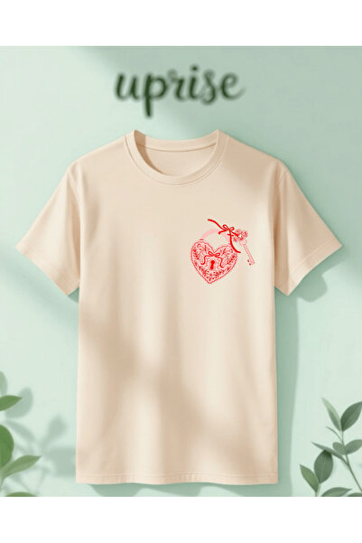 Vordevia Heart Key Printed Cotton Oversize T-Shirt