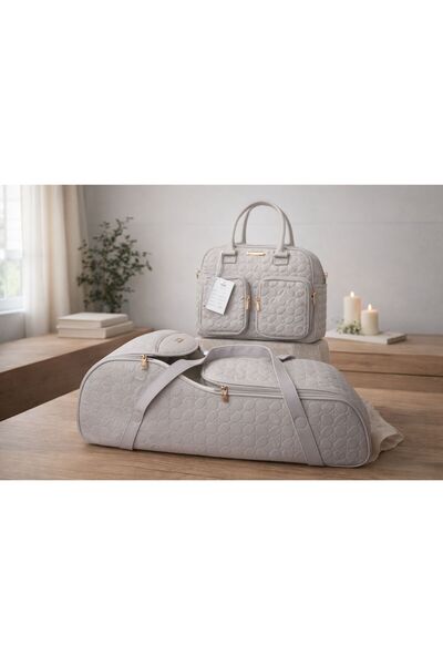 Baby day طقم شنط مستلزمات أطفال 2 قطع – شنطة مستشفى وشنطة حفاضات