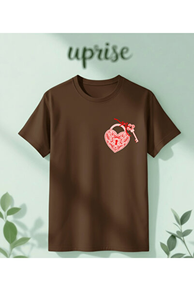 Vordevia Heart Key Printed Cotton Oversize T-Shirt