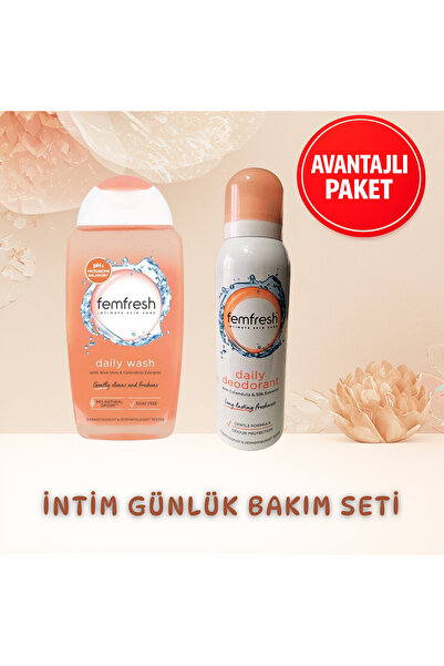 Femfresh İntim Bölge Duş ve Bakım Seti - Yıkama Jeli & Deodorant