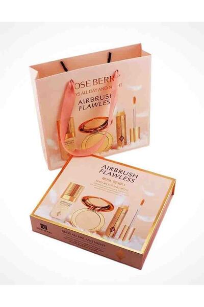 ROSE BERRYY طقم ميك اب نو ميكب (بودرة وجه، فونديشن، كونسيلير)