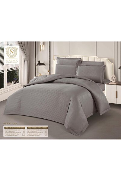 NAJMA Summer double bed sheet set with zipper, microfiber material, 7 pieces....
