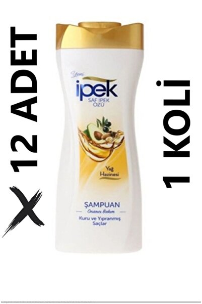 İpek Şampuan Kuru Ve Yıpranmış Saçlar Için Onarıcı Bakım Yağ Haznesi-450mlx12...
