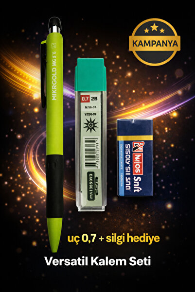 W-Design 1 Piece 0.7 Versatil Pen + 1 Piece 0.7 Tip + 1 Piece Eraser Set of 3