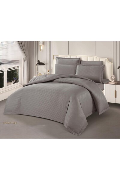 NAJMA Hotel-style bed sheet set, jacquard exterior, microfiber interior, with...