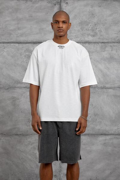 NOMARC White Label Print Flaming Oversize Tshirt