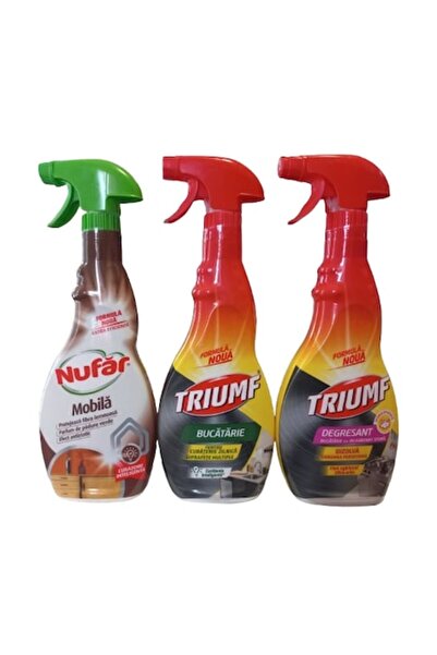 Nufar & Triumf Cleaning Set, 3 x 500 ml