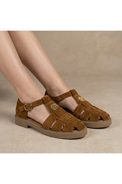 aayak&kabımofficial Genuine Leather Comfortable Stylish Women's Sandals - Ele...