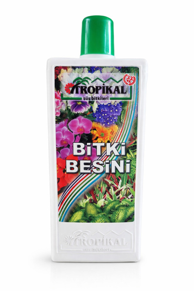 TROPİKAL Bitki Besini 1000 ml – Çiçek ve Yapraklı Süs Bitkileri İçin Sıvı Gübre