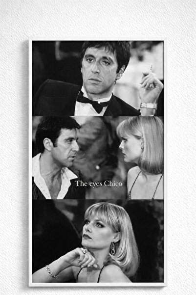 BuzzDesigns Tony Montana & Elvira Hancock The Eyes Chico (Çerçeveli)