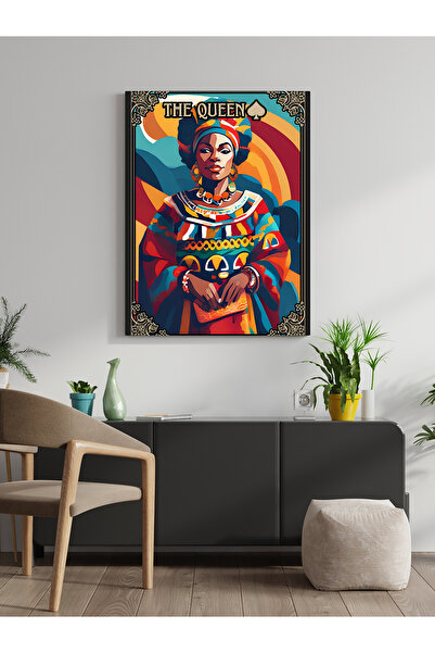 visdora Η ζωγραφική σε καμβά Quenn για διακόσμηση σπιτιού, γραφείου, κουζίνας...