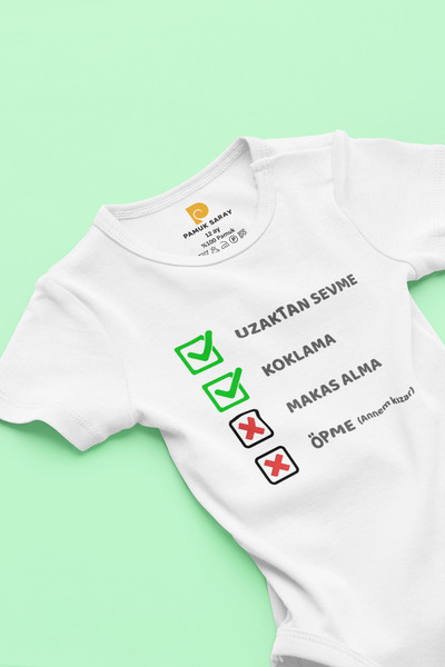 LilJoy Organic 100% Cotton "Love from a Distance" Printed Short Sleeve Snap F...