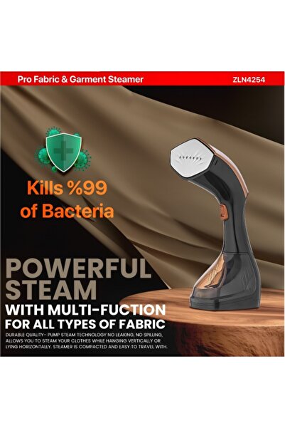 Zilan Vertical steam iron ZLN4254, AURUM, 1600W, 25g/min, LED display, cerami...