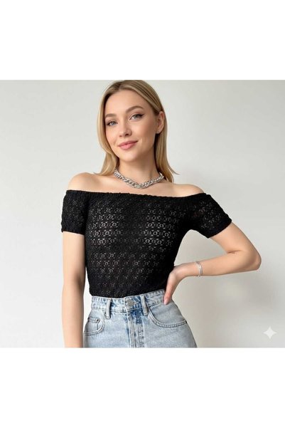 franky B Women's Madonna Collar Seersucker Textured Blouse Knitwear