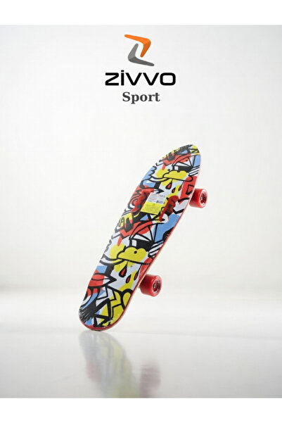 Zivvo Işıklı Silikon Teker Kaykay 70 CM Desenli