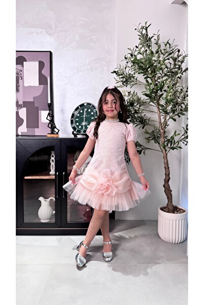 Warazan Girls' dress with ruffle details and a soft touch