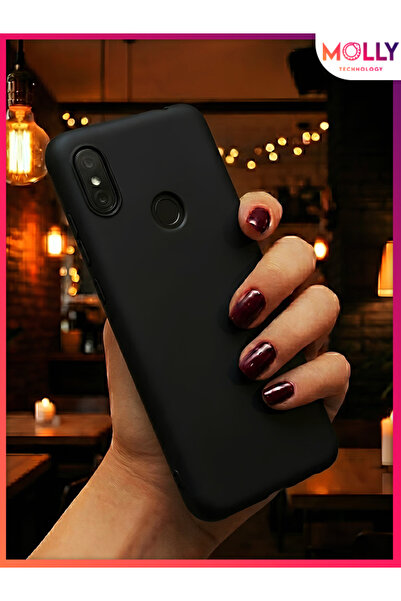 Molly Black Matte Silicone Case for Redmi Note 6 Pro