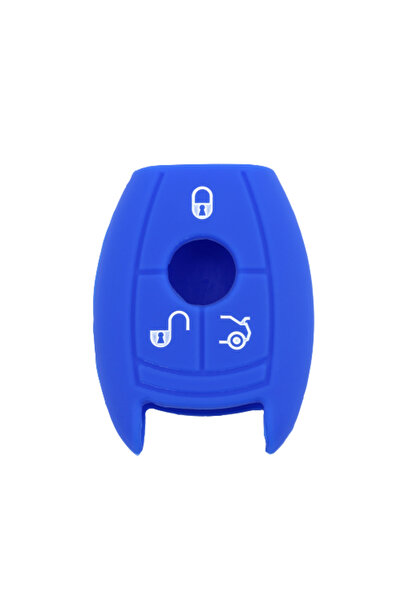 AUTOTOB Husa cheie 3 butoane Mercedes, albastru