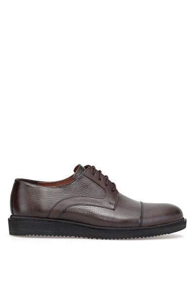 Ayakkabı Fuarı Elit 26Yslgv03C Men's Genuine Leather Classic Shoes Brown
