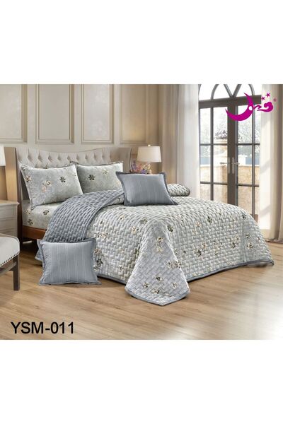 Moon Double bed mattress set, 6 pieces, floral pattern