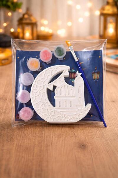 MİLE CONCEPT Ramazan Temalı Taş Tozu Boyama Seti – DIY Hobi Kiti; Kendin Yap,...