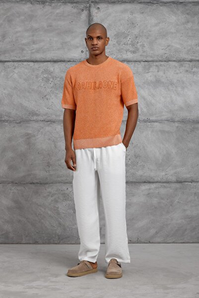 NOMARC Orange Colorful Knitwear Tshirt