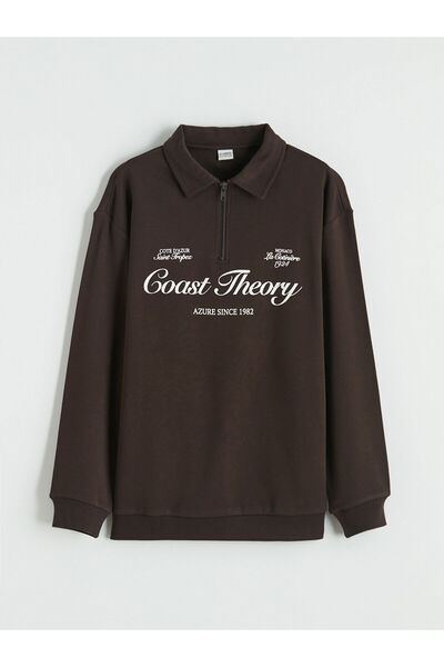 LC Waikiki Vizyon New Season Polo Collar Printed Boys' T-Shirt