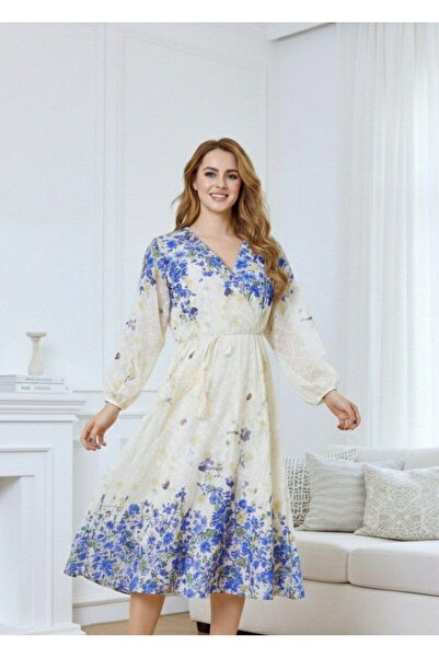 alqarat Floral Breeze Midi Dress