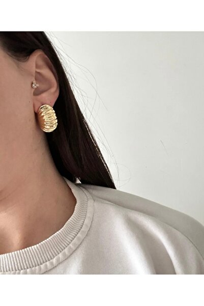 shop Basic Design Gold Steel Earrings